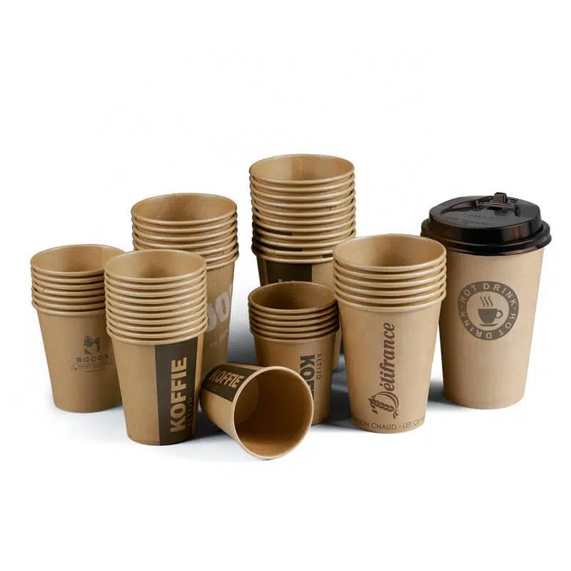 kraft paper coffee cups