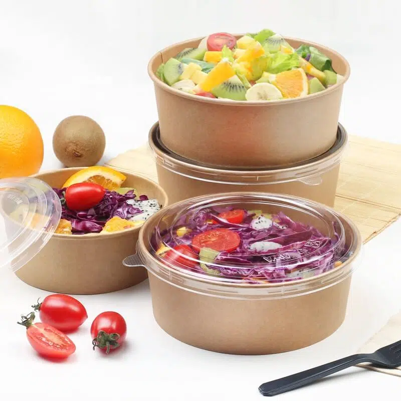 kraft paper salad bowl